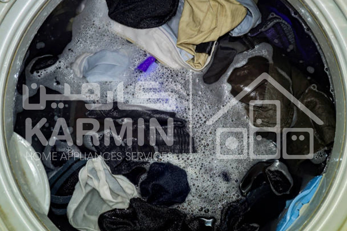 علت ماندن کف در ماشین لباسشویی ال جی