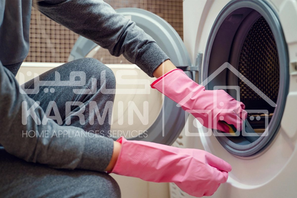 چگونه کپک لاستیک ماشین لباسشویی را تمیز کنیم