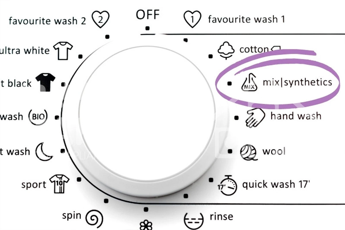 معنی کلمات روی ماشین لباسشویی آبسال