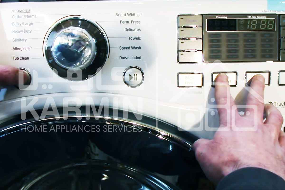نحوه ریست کردن ماشین لباسشویی ال جی