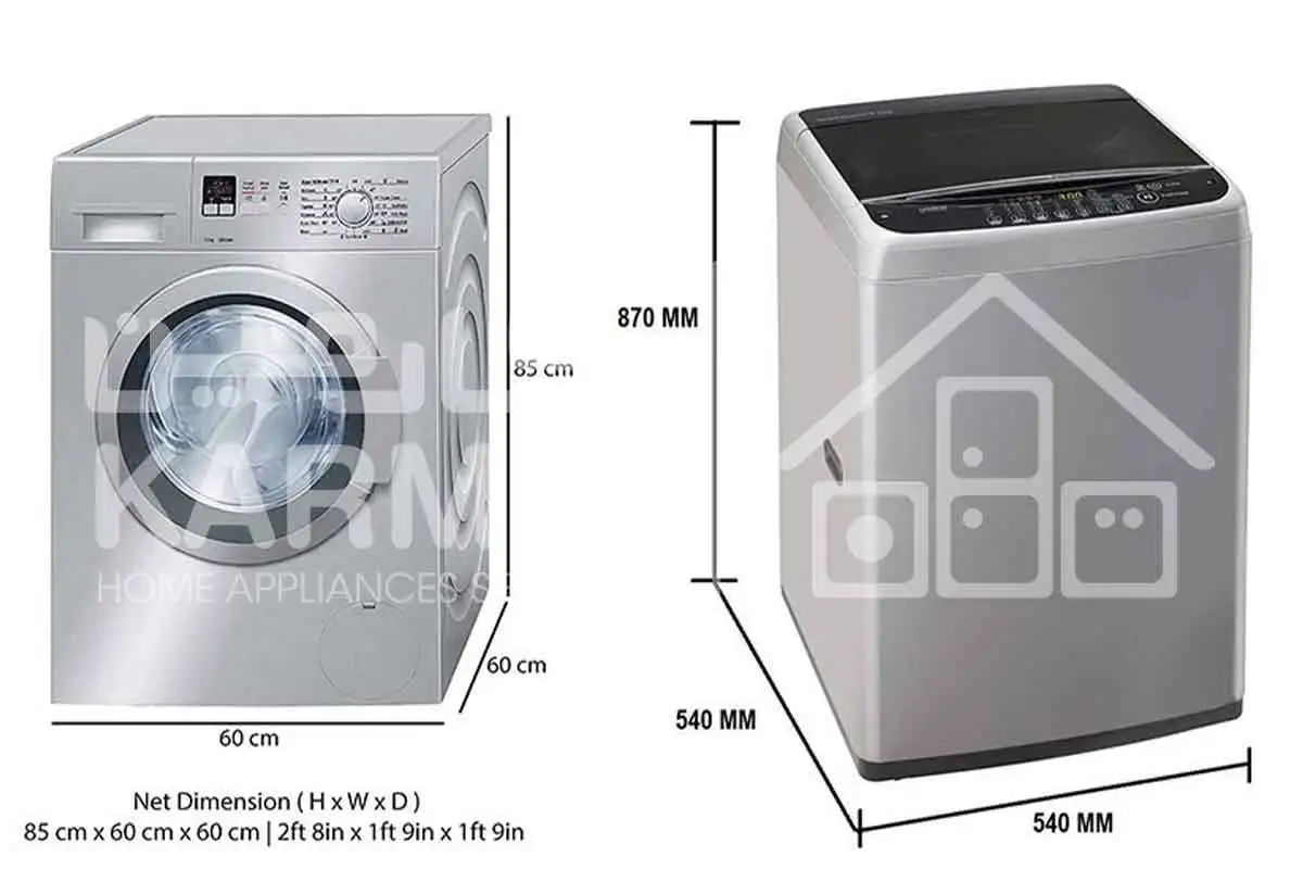 چه مقدار لباس در ماشین لباسشویی جا می شود؟
