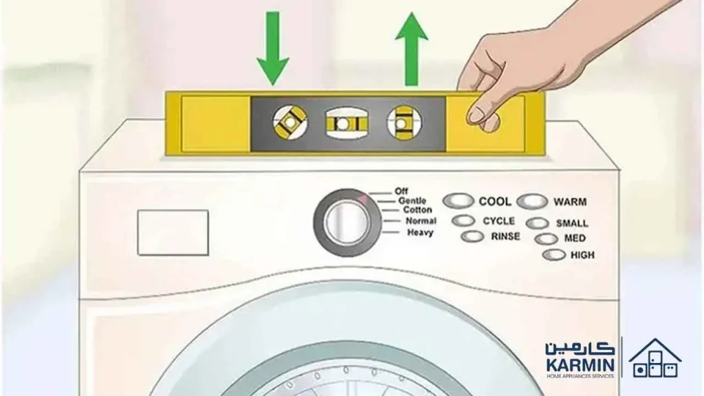 نحوه تراز ماشین لباسشویی 
