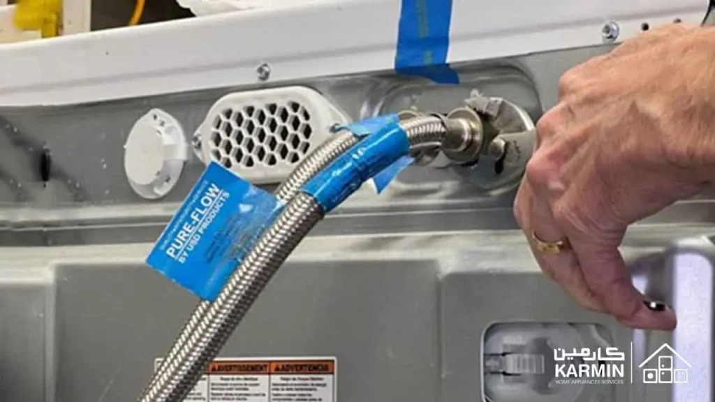 ورودی آب گرم ماشین لباسشویی