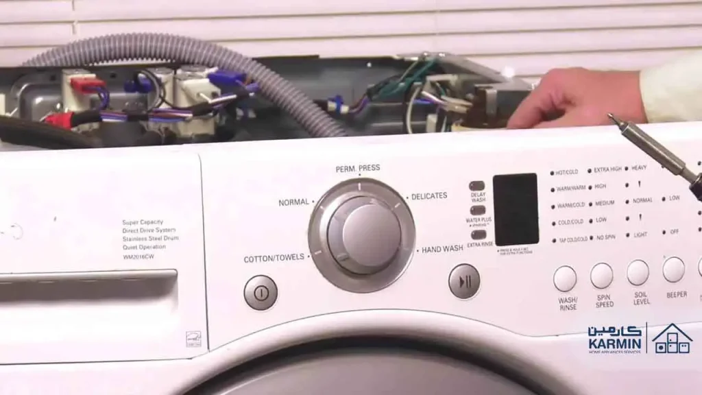 اتصالی در سیم‌کشی ماشین لباسشویی