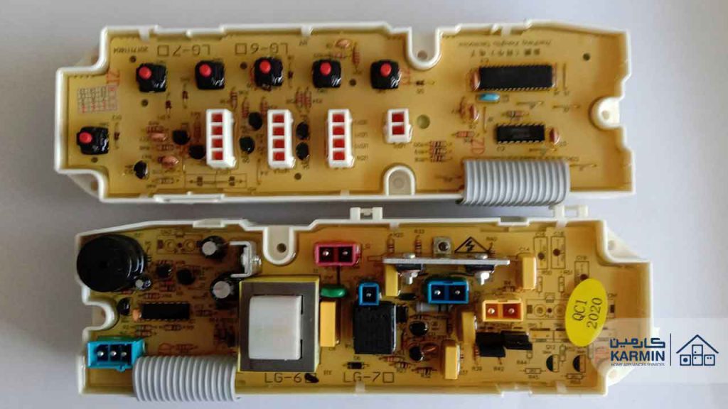 علائم خرابی برد ماشین لباسشویی