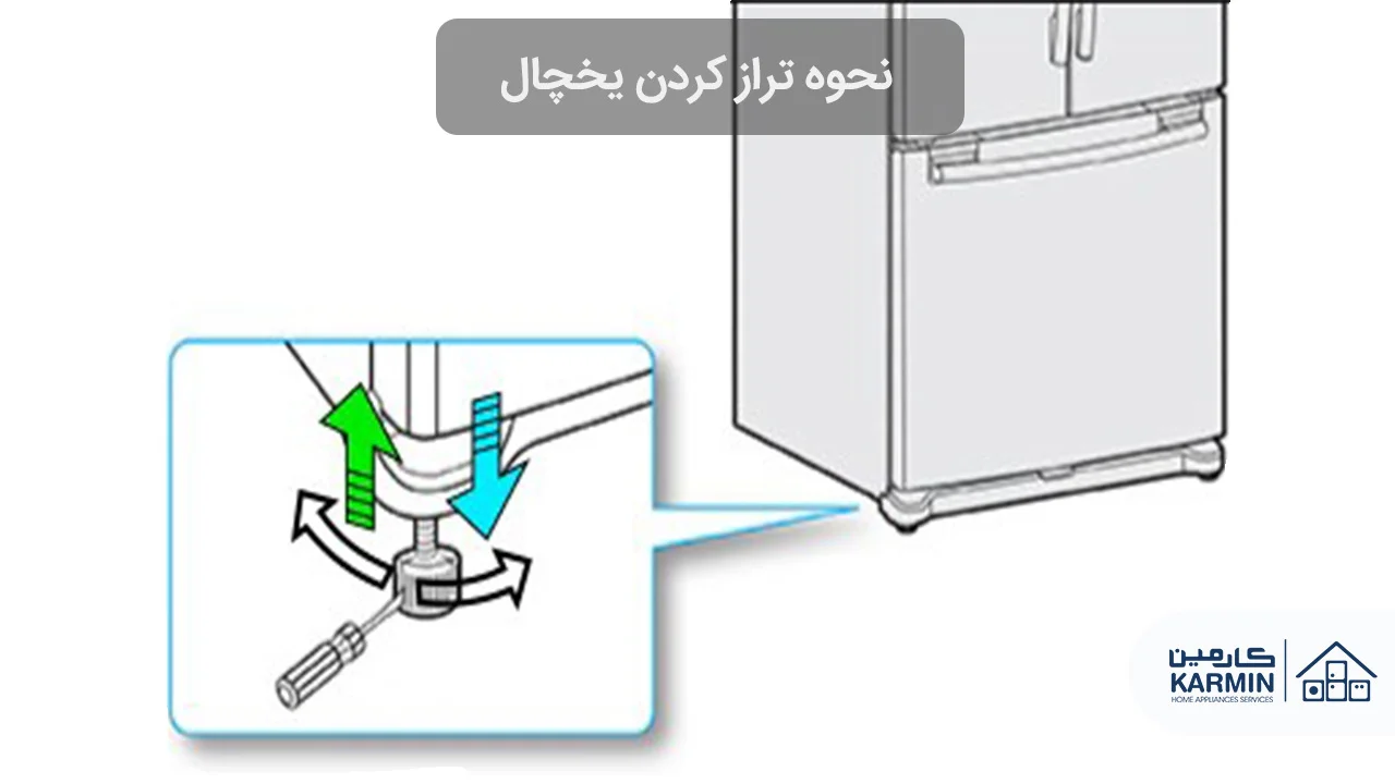 نحوه تراز کردن یخچال