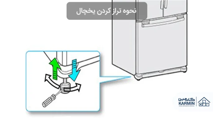 نحوه تراز کردن یخچال